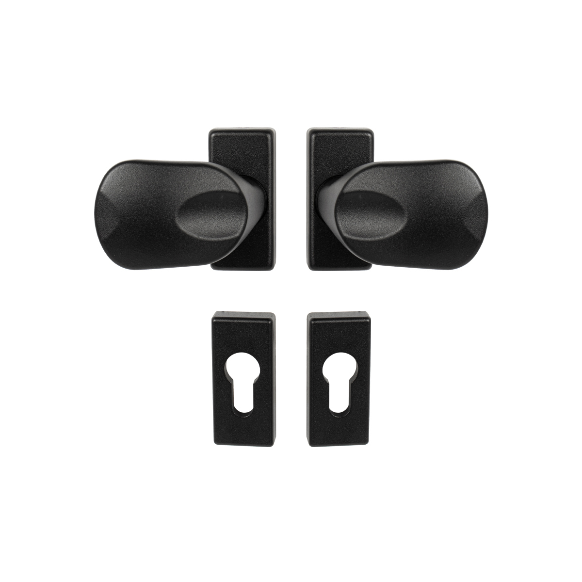 Madlo na dveře WA - MADLO FELIX - UR Černá strukturovaná (RAL 9005)