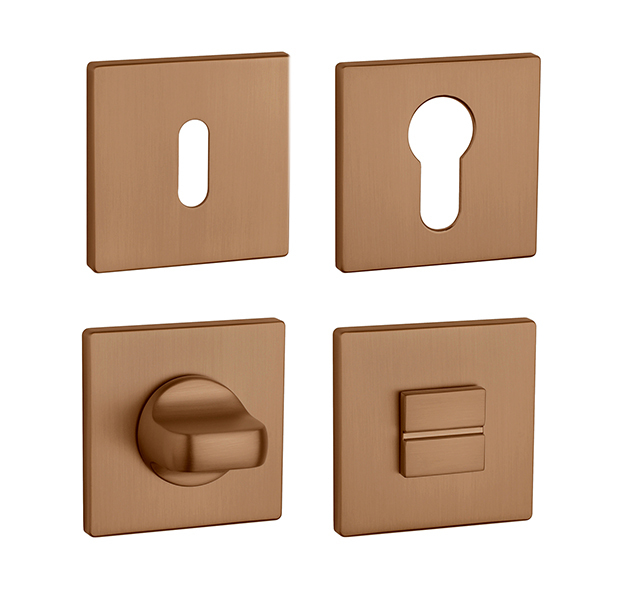 Rozeta ke klice AS - ROZETA - HR 5S CUM PVD - Měď matná PVD