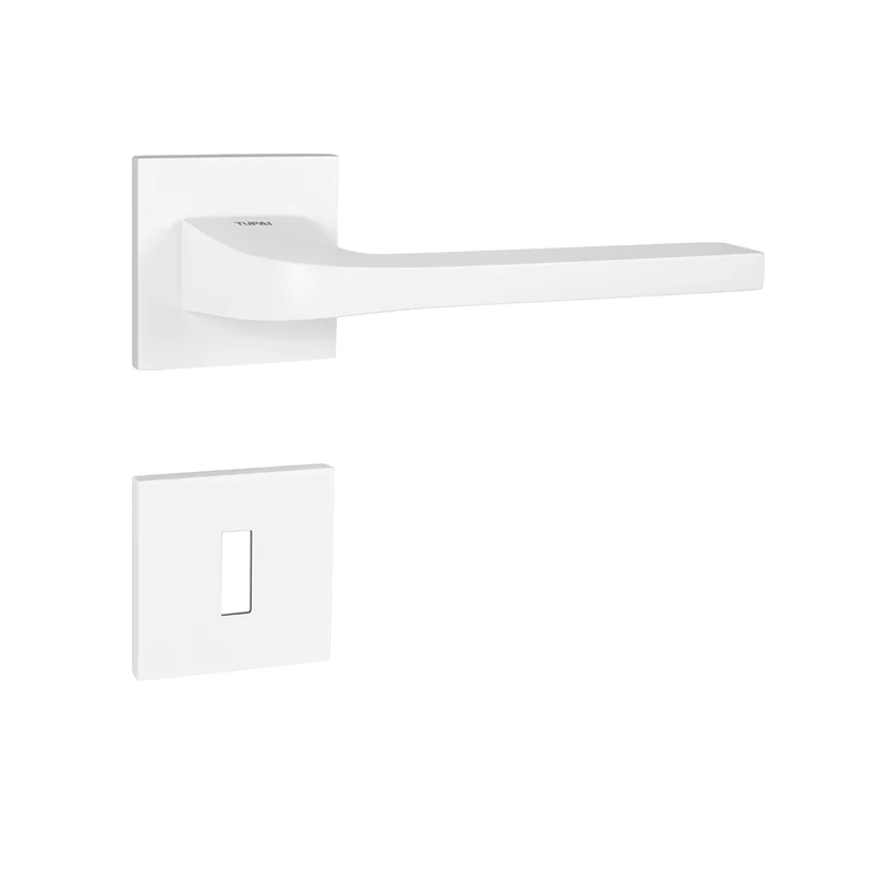 Klika na dveře TI - SUPRA - HR 3097Q 5S WS - Bílá matná (152)