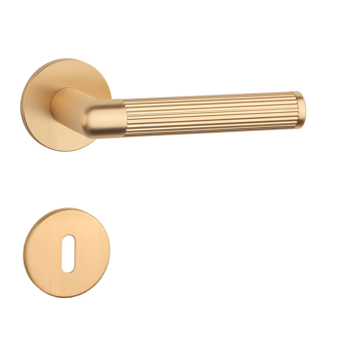 Klika na dveře AS - LOBELIA - R 5S OLS - Mosaz broušená