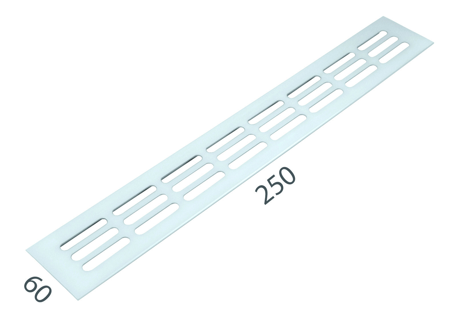 SRL - ALFA větrací mřížka šířka 60 x 250 mm Bílá komaxit