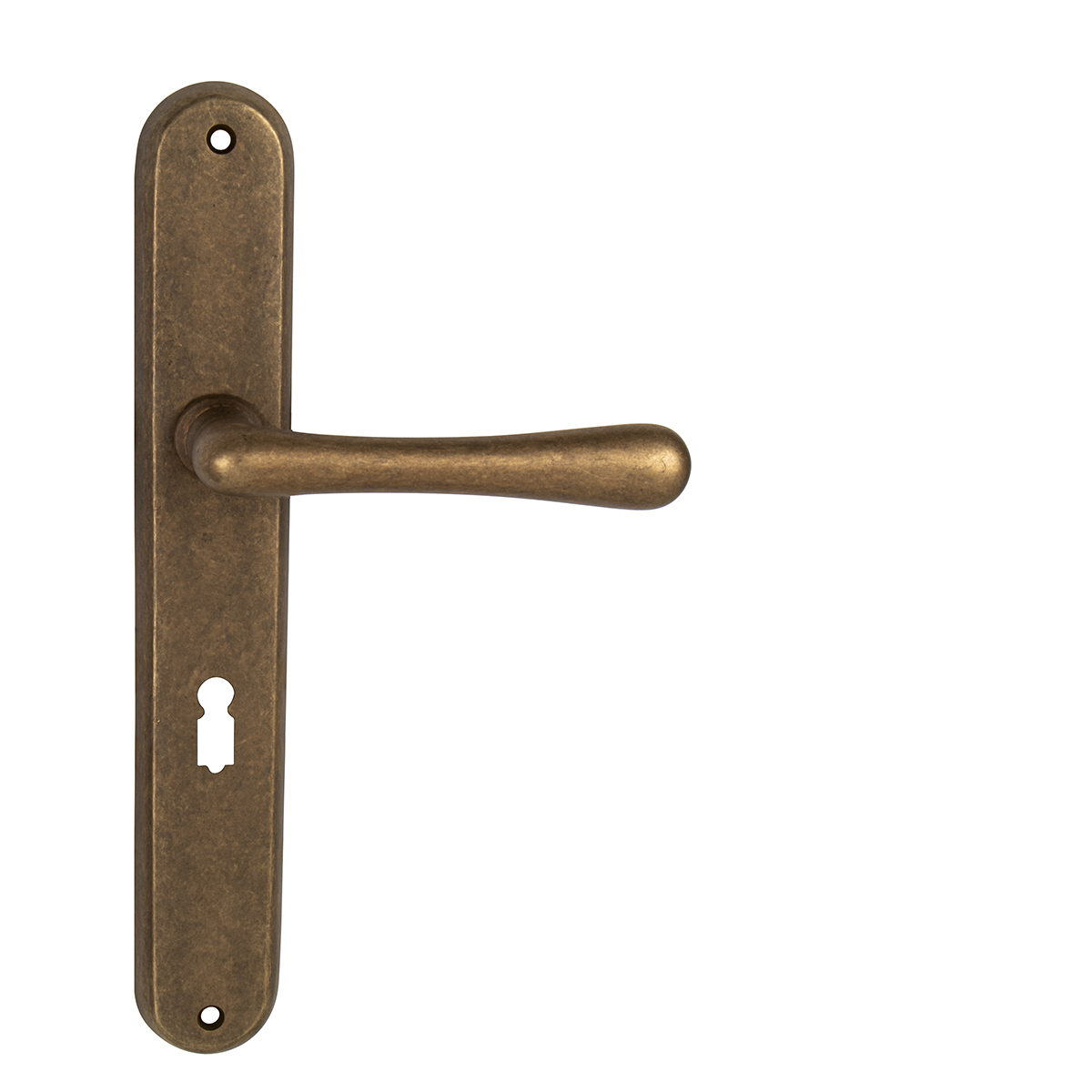 Klika na dveře NI - ELEGANT OBMP - Staromosaz matný lak