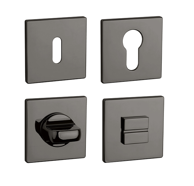 Rozeta ke klice AS - ROZETA - HR 5S ANT.L PVD - Antracit lesklý PVD