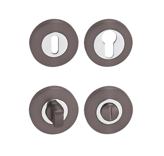 MP - ROZETA - R T/OC - Titan / chrom lesklý