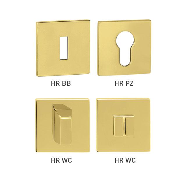 TI - ROZETA - HR 5S OLV - Mosaz leštěná lakovaná (01)