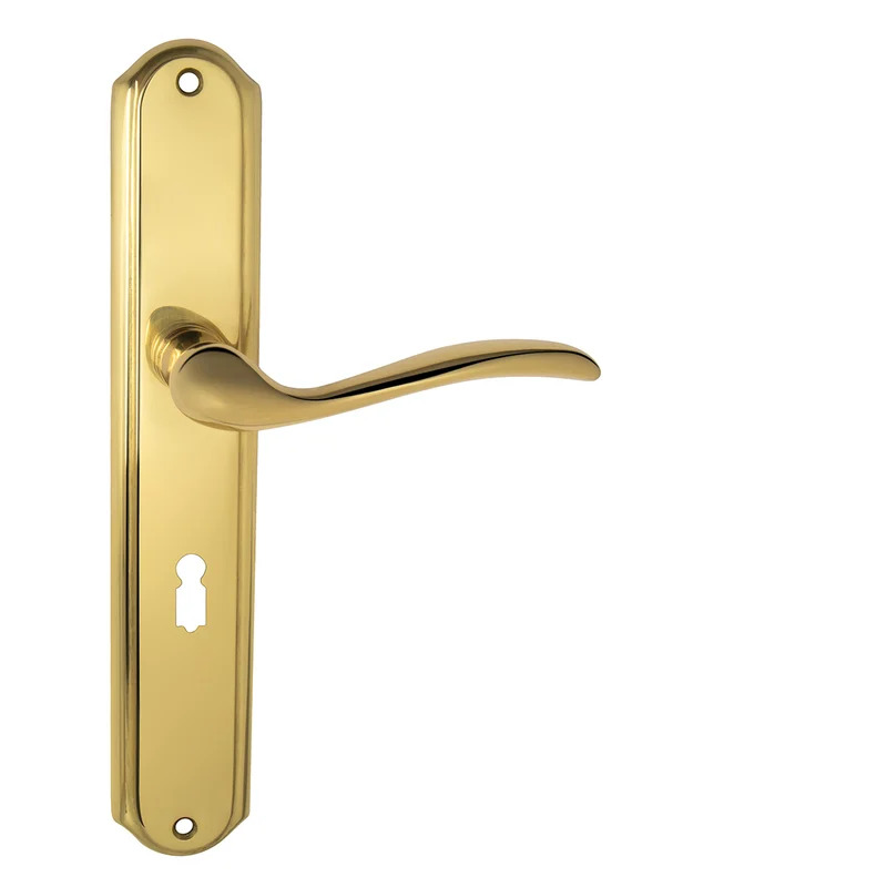 Klika na dveře MP - JULIA - SO OLV - Mosaz leštěná lakovaná