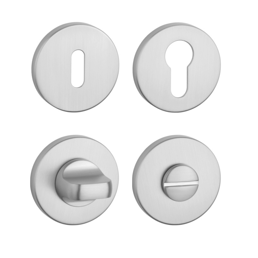 Rozeta ke klice AS - ROZETA - R 5S OCS - Chrom broušený