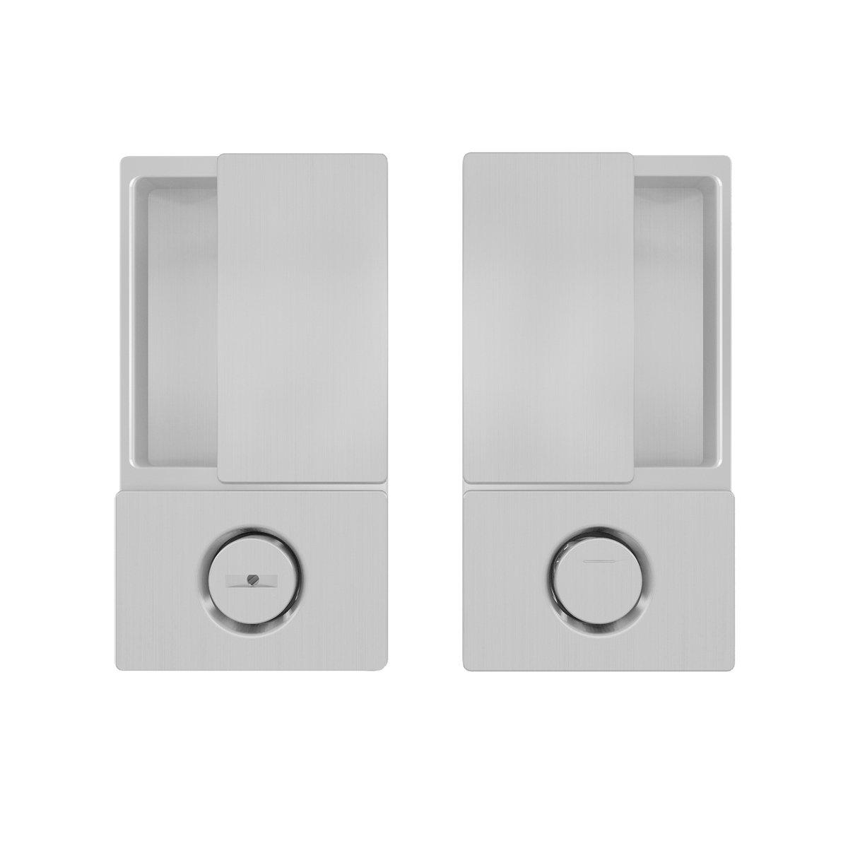 AGB - MUŠLE WAVE na otočné dveře WC STM - Stříbrná matná