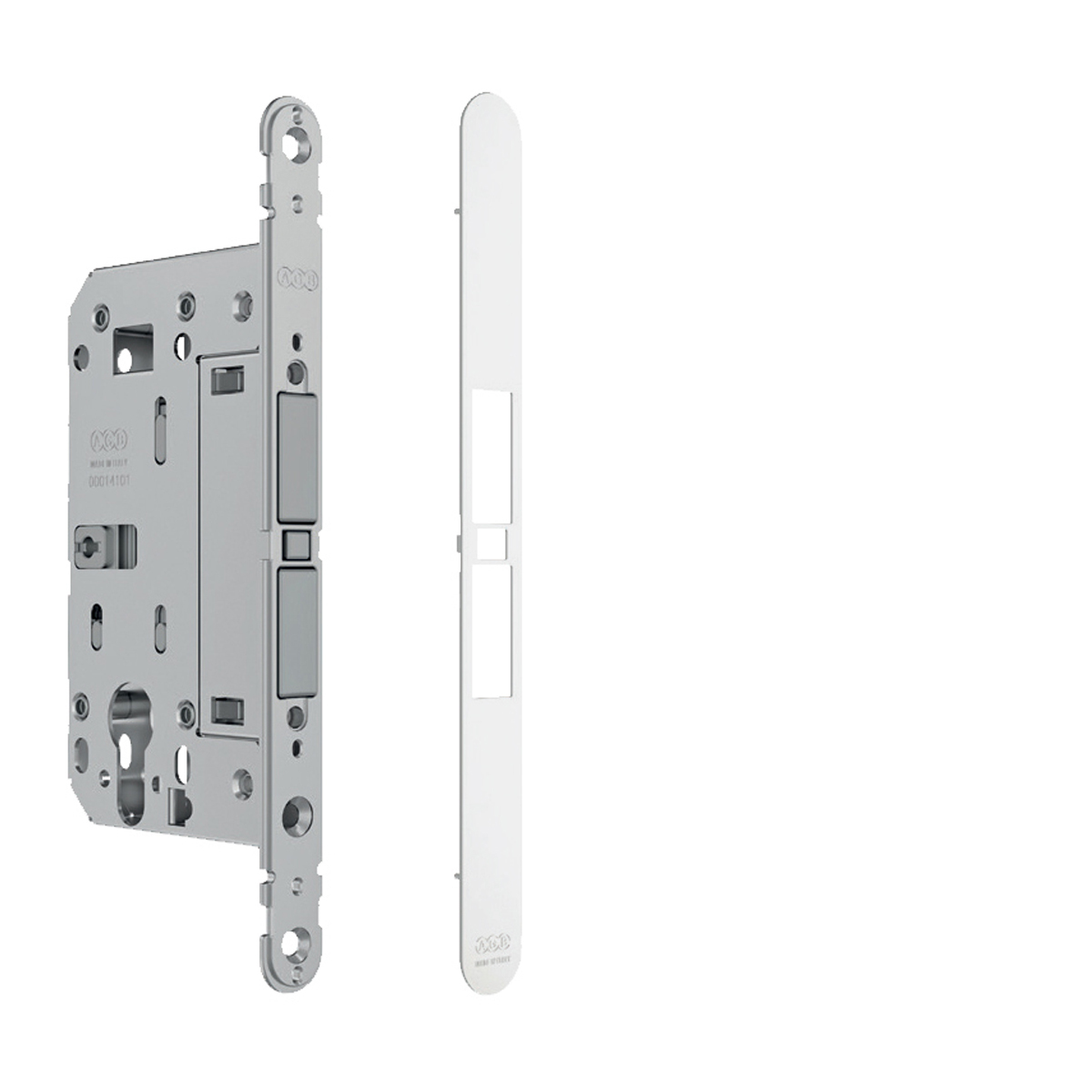 AGB - Magnetický zámek TOUCH & CLOSE PZ s krytkou - 50 WS - Bílá matná