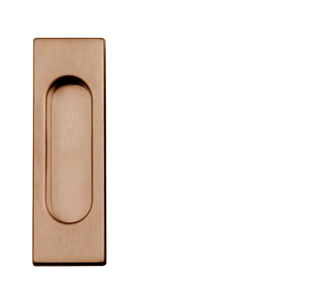 FT - Mušle hranatá bez otvoru - 3663AC CUS - Měď světlá matná