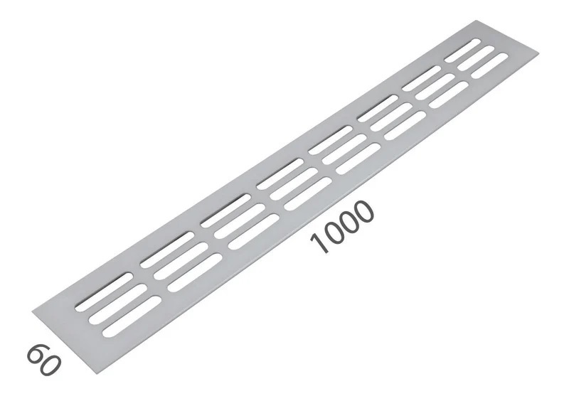 SRL - ALFA větrací mřížka šířka 60 x 1000 mm F1 - Stříbrný elox