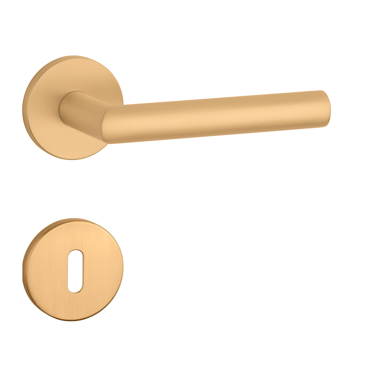 Klika na dveře AT - ARABIS - R 7S OLS - Mosaz broušená