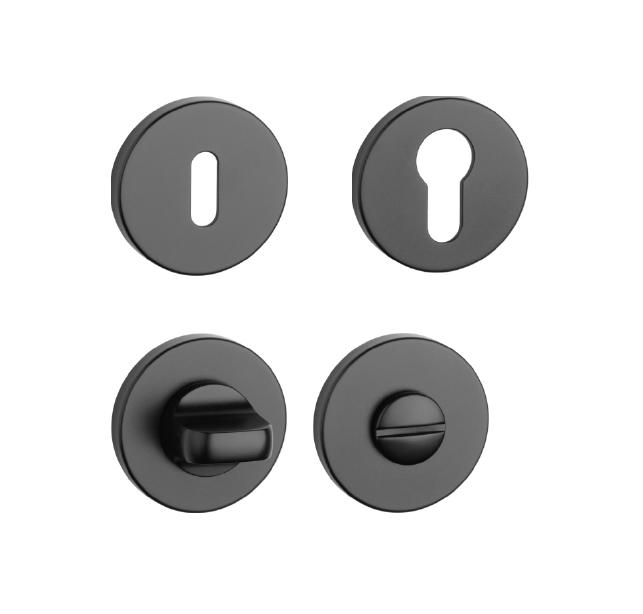 Rozeta ke klice AS - ROZETA - R 7S BS - Černá matná