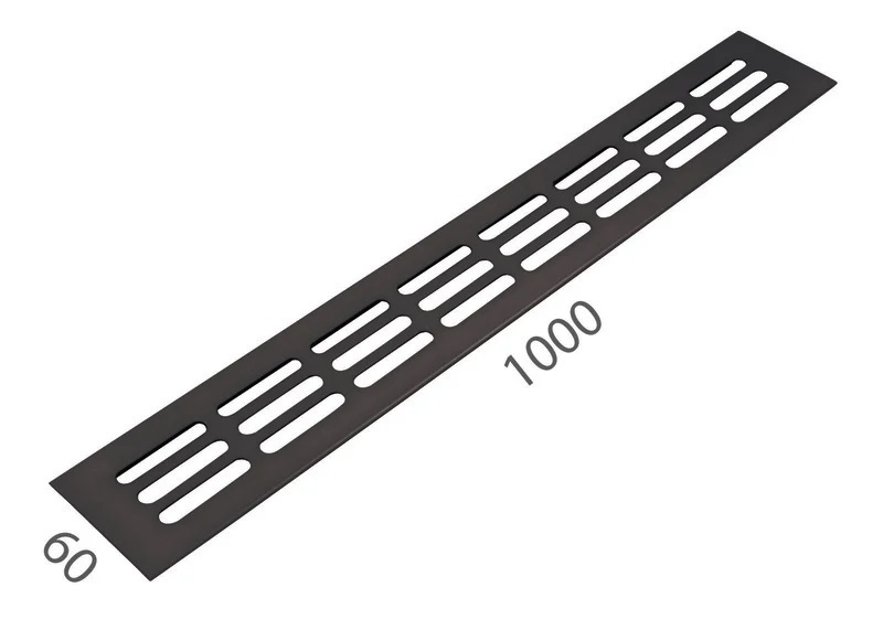 SRL - ALFA větrací mřížka šířka 60 x 1000 mm F8 - Černý elox