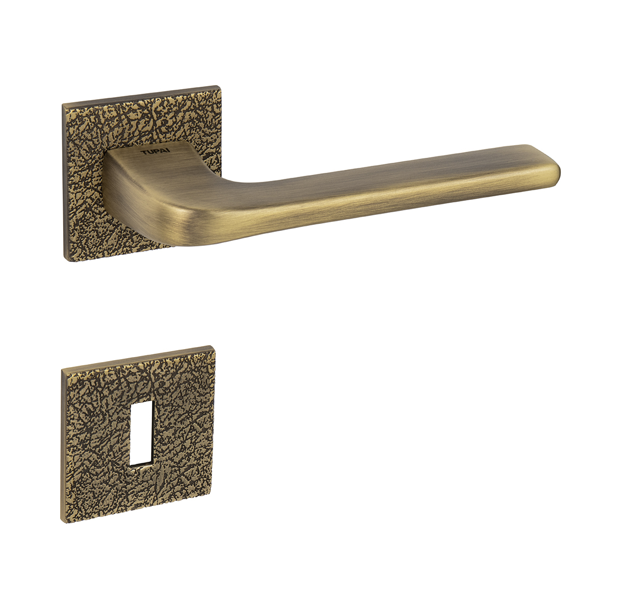 Klika na dveře TI - DARA - HR 4007 5SQ T3 OGS - Bronz česaný matný (77)