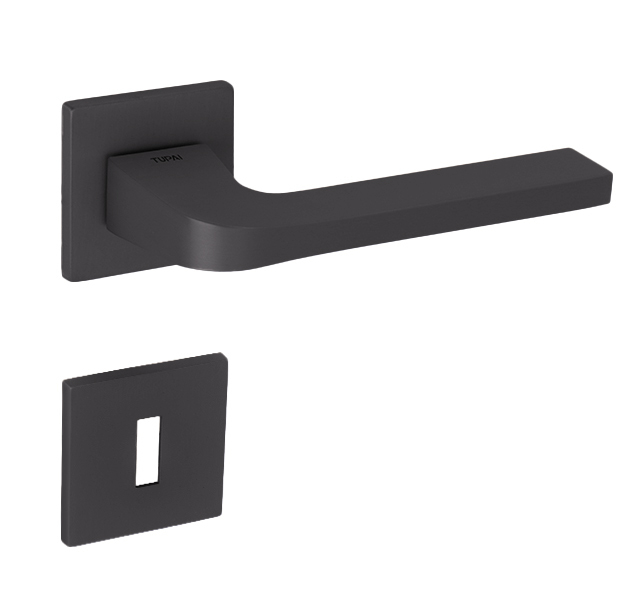 Klika na dveře TI - SUPRA - HR 3097Q 5S BS PVD - Černá matná PVD (155)