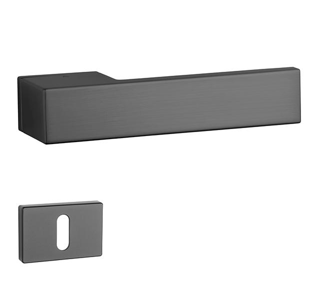 Klika na dveře AS - CARLINA - RT 7S BS - Černá matná