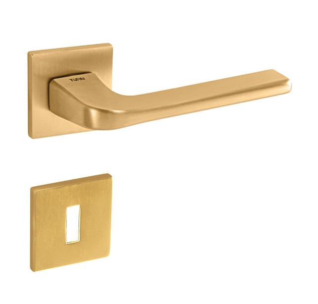 Klika na dveře TI - DARA - HR 4007Q 5S OLS - Mosaz broušená (158)