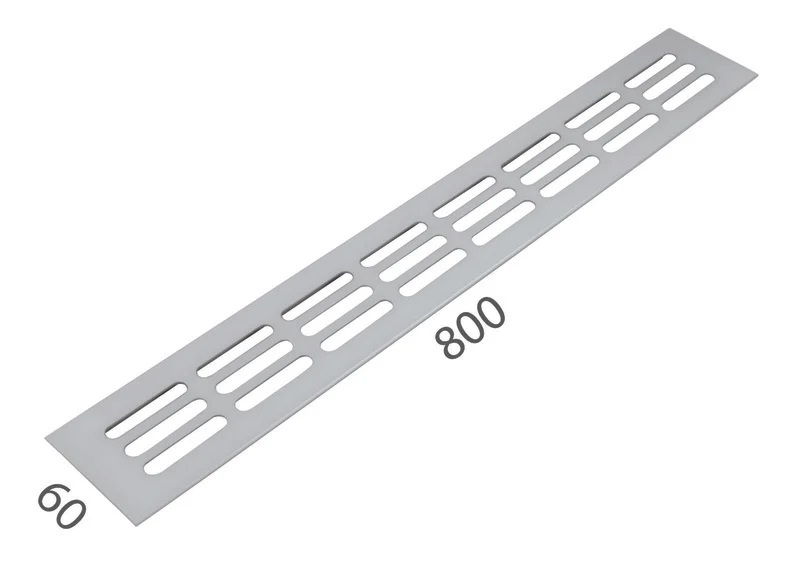 SRL - ALFA větrací mřížka šířka 60 x 800 mm F1 - Stříbrný elox