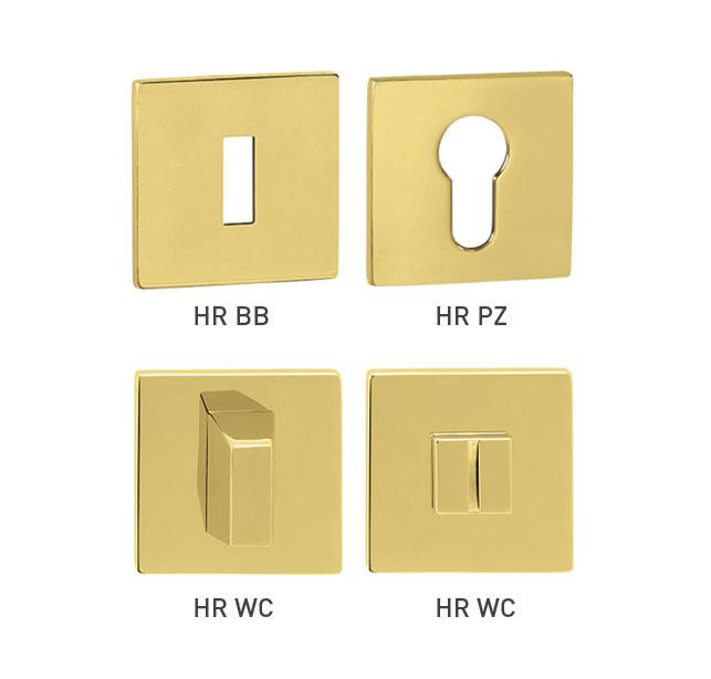 TI - ROZETA - HR 5S GOLD PVD - Lesklá zlatá PVD (50)