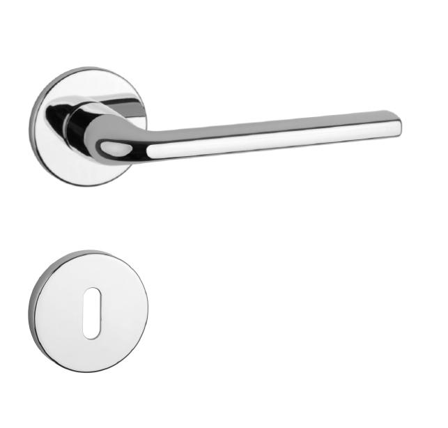 Klika na dveře AT - OLEANDRO - R 7S OC - Chrom lesklý