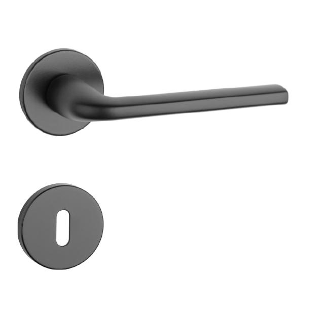 Klika na dveře AT - OLEANDRO - R 7S BS - Černá matná