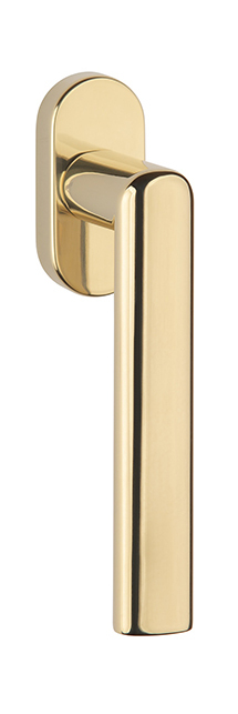 Klika na eurookno AT - DK - SILENA - R OLV PVD - Mosaz leštěná lakovaná PVD