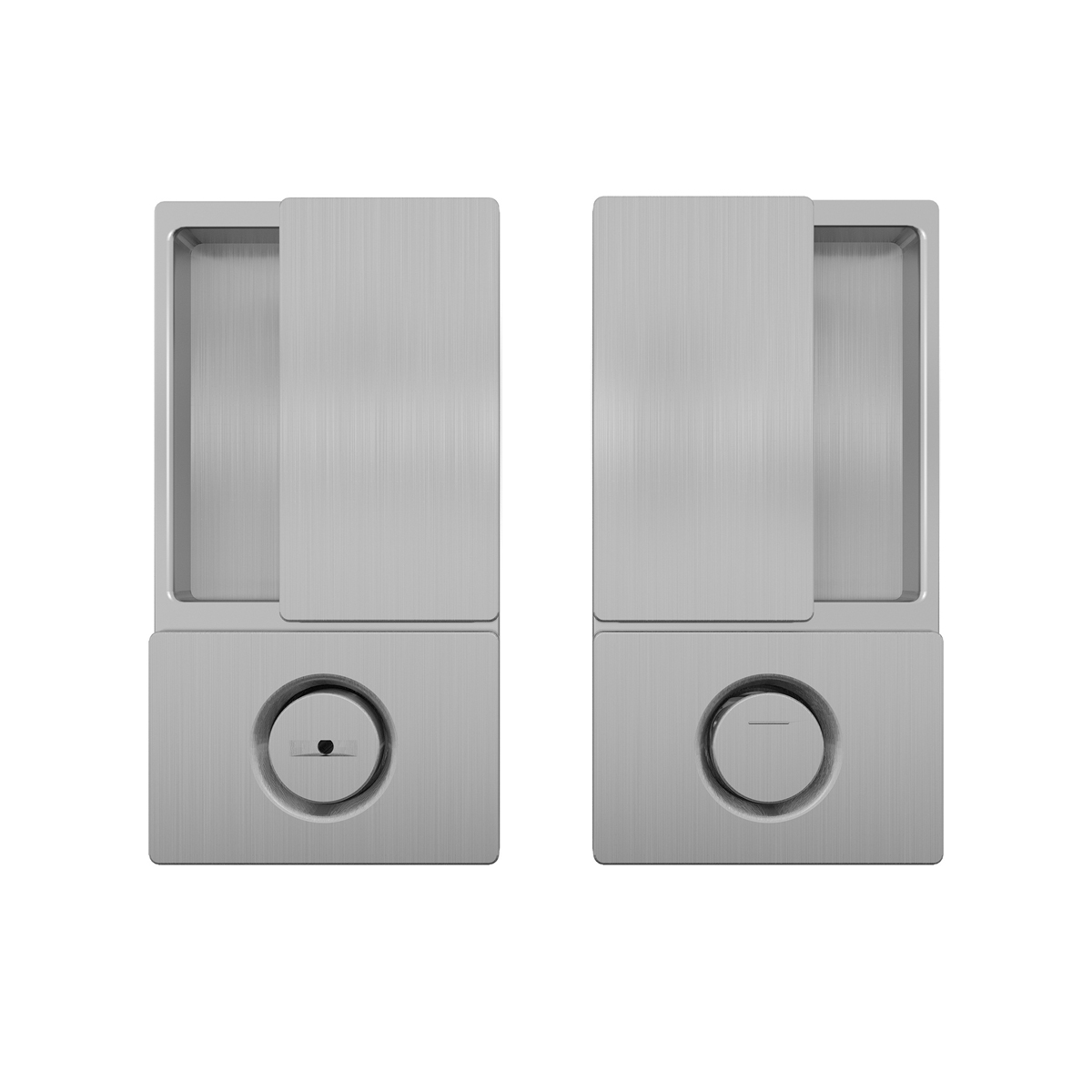 AGB - MUŠLE WAVE na posuvné dveře WC OCS - Chrom broušený