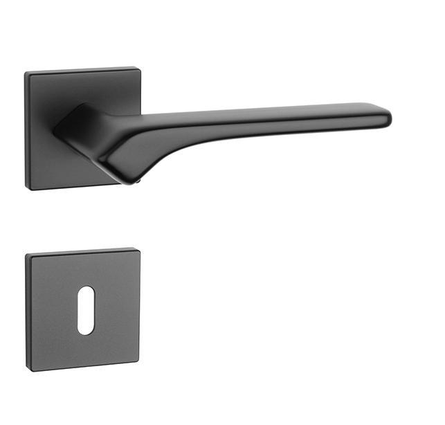 Klika na dveře AS - BERGENIA - HR 7S BS - Černá matná