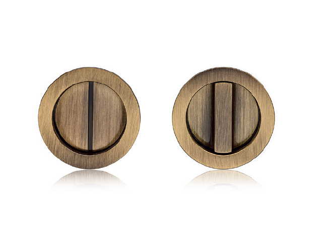 SAB - Set na posuvné dveře Hooky ZERO - R WC OGS - Bronz česaný matný