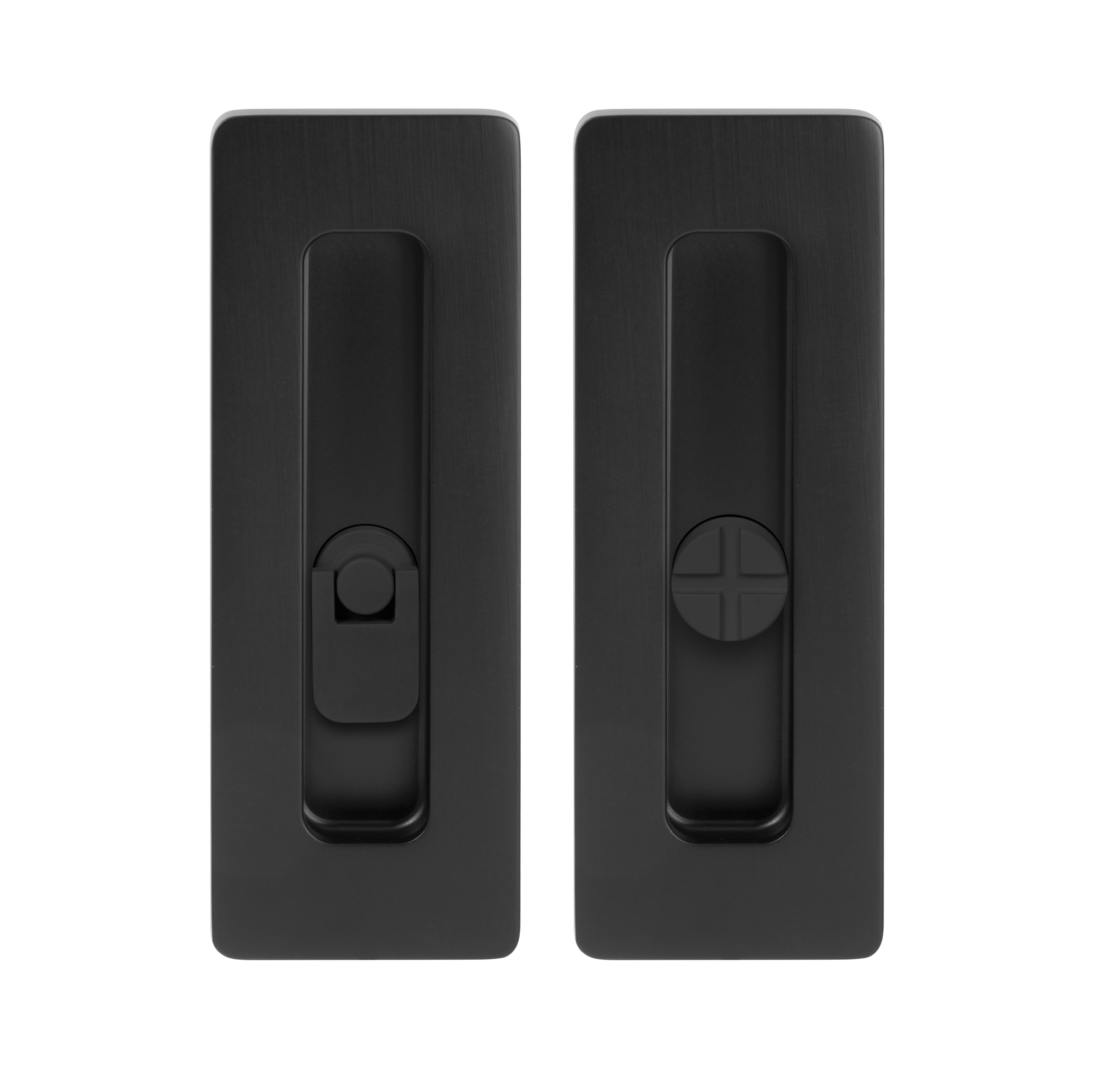 TI - Mušle na posuvné dveře - 4181 5S - WC BS - Černá matná (153)