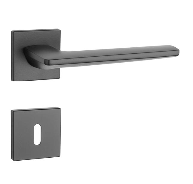 Klika na dveře AS - LUNARIA - HR 7S BS - Černá matná