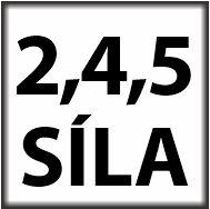 Síla dveřního samozavírače 2,4,5