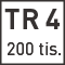 Třída zátěže 4 - testováno na 200 000 cyklů