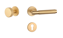 Klika na dveře AT - MOLINIA - R 7S OLS - Mosaz broušená