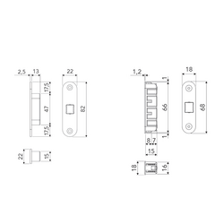AGB - TOUCH set pevných magnetů - hliník/dřevo WS - Bílá matná