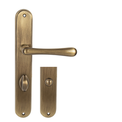 Klika na dveře NI - ELEGANT OGR - Bronz česaný lesklý