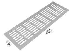 SRL - ALFA větrací mřížka šířka 130 x 400 mm F1 - Stříbrný elox