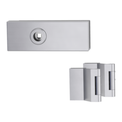 GK - PURISTO S - ZÁMEK na skleněné dveře - UV - magnetický (vč. závěsů) BN - Broušená nerez (71)