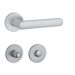 Klika na dveře AT - FRAGOLA - R 7S OCS - Chrom broušený