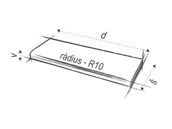 TD - DŘEVĚNÝ PRÁH - BUK OŘECH Buk 07 - Mořený ořech lakovaný