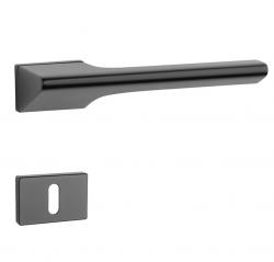 Klika na dveře AS - LUPINA - RT 7S BS - Černá matná