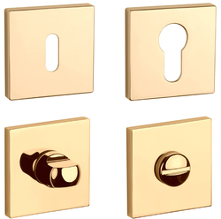 Rozeta ke klice AT - ROZETA - HR 7S OLV PVD - Mosaz leštěná lakovaná PVD