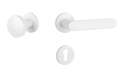 Klika na dveře AS - ALORA - R 7S WS - Bílá matná