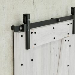 Posuvný systém na dřevěné dveře JNF - PS CHARRIOT 1700 SYSTÉM NA DŘEVO IN.15.903.N BS - Černá matná