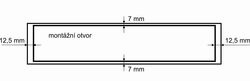 SRL - ALFA větrací mřížka šířka 60 x 250 mm F1 - Stříbrný elox