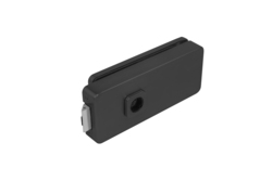 MP - UNIQUE R8 - ZÁMEK na skleněné dveře - bez otvoru přední BS - Černá matná