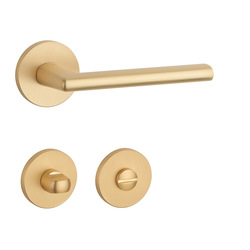 Klika na dveře AT - KALMIA - R 7S OLS - Mosaz broušená