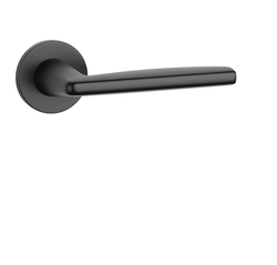 Klika na dveře AT - LUNA - R 7S BS - Černá matná