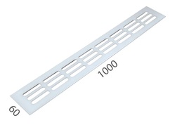 SRL - ALFA větrací mřížka šířka 60 x 1000 mm Bílá komaxit